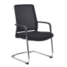 Fauteuil visiteur Tissu Noir- ERGO EDIN