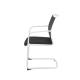 Fauteuil visiteur Luge - ERGO BLACK WHITE