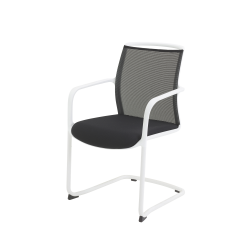 Fauteuil visiteur Luge - ERGO BLACK WHITE